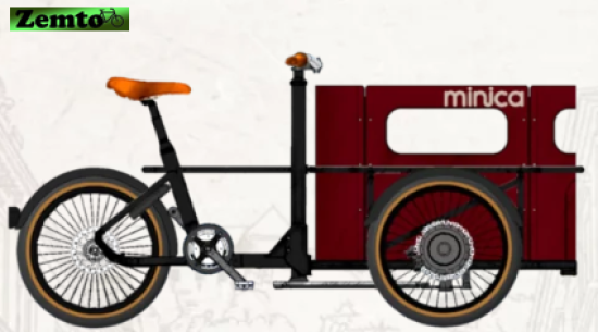 Elektro Lastenrad Minjca Kompakt hoch, mit zwei Motoren, Automatic, konfigurierbar